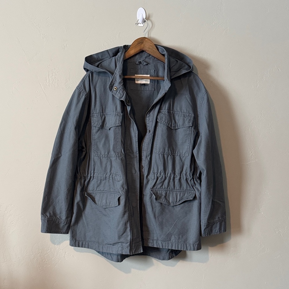 Gray Hooded Jacket